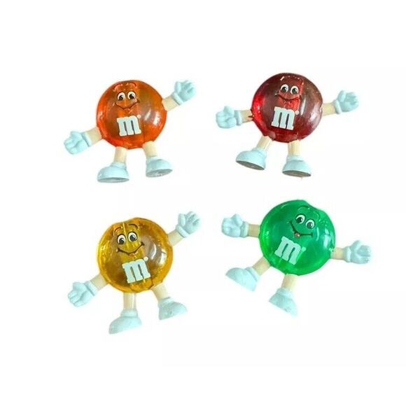 M & M Christmas Holiday Light Covers (4) Translucent Orange Red Yellow Green - Picture 1 of 4